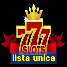 lista unica